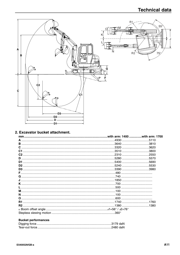 Volvo EC45 Type 284 Excavator Operators Manual E5400529 - Image 9
