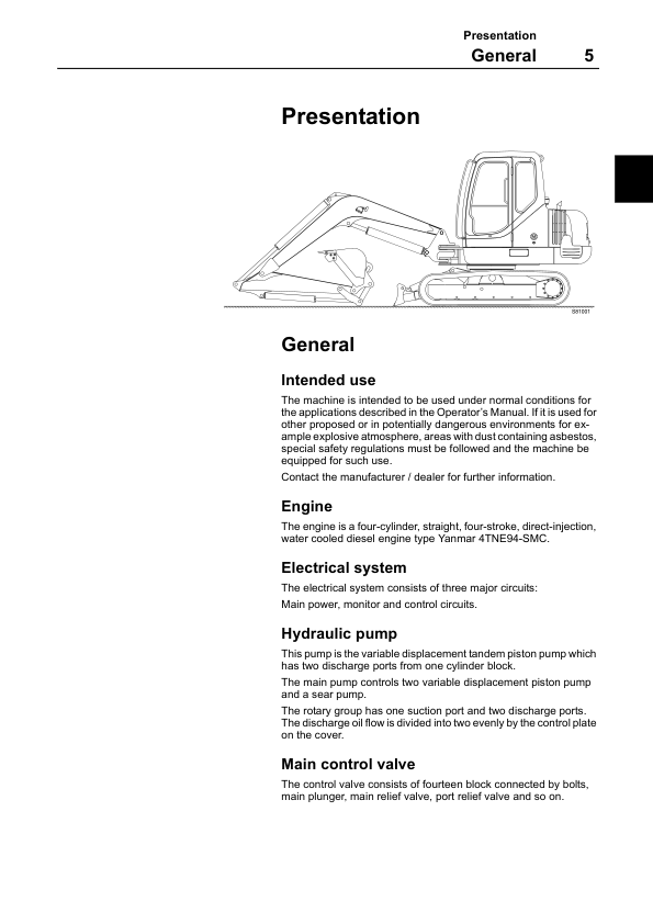 Volvo EC55 Excavator Operators Manual 2114355126 - Image 6