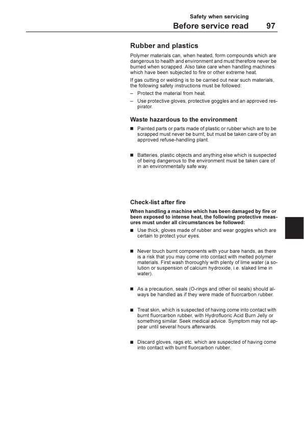 Volvo EW140 Excavator Operators Manual - Image 16