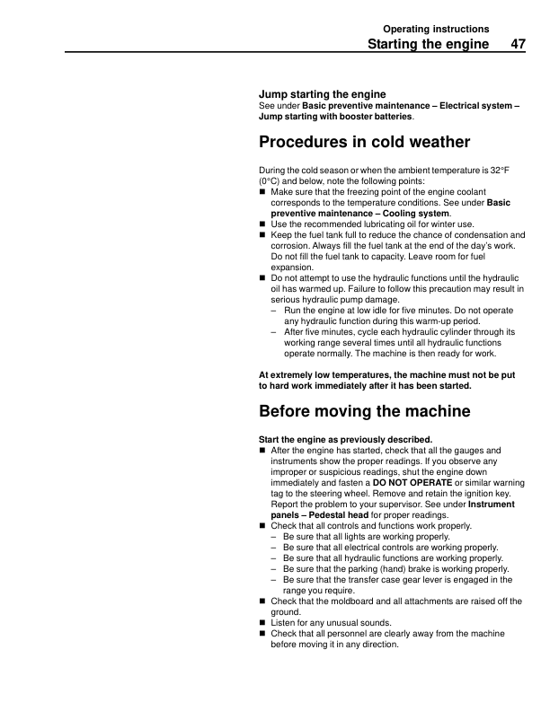 Volvo G60 G66 G80 G86 Grader Operators Manual SN 201112 21161 and UP - Image 15