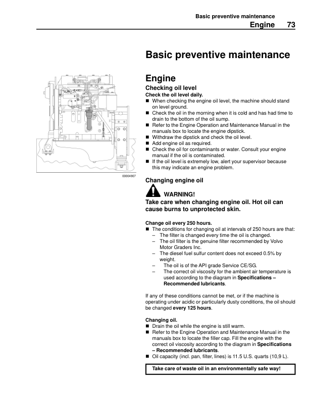 Volvo G60 G66 G80 G86 Grader Operators Manual SN 201112 21161 and UP - Image 17