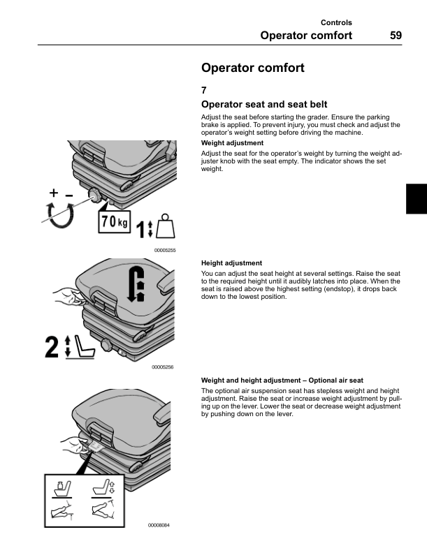Volvo G700B Grader Operators Manual VOE2114344013H - Image 17