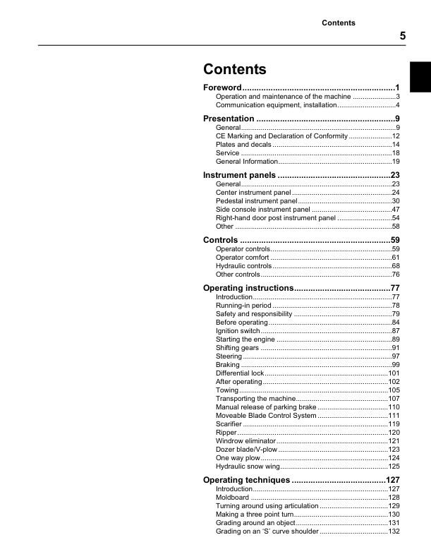 Volvo G700B Grader Operators Manual VOE2114344013H - Image 6