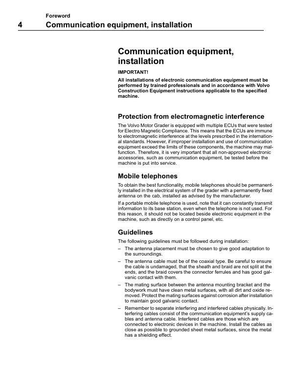 Volvo G700B Grader Operators Manual VOE2114344013H - Image 5