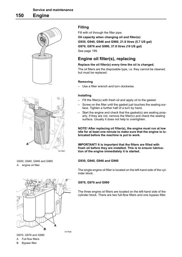 Volvo G930 G940 G960 G970 G990 G946 G976 Grader Operators Manual VOE21A1001930 - Image 11
