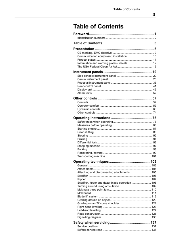 Volvo G930 G940 G960 G970 G990 G946 G976 Grader Operators Manual VOE21A1001930 - Image 5