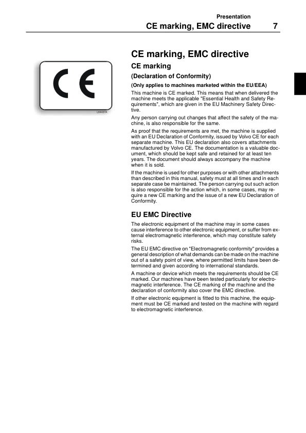 Volvo L70D Wheel Loader Operators Manual 2126696694 - Image 6