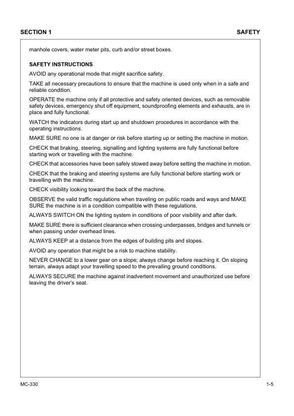 Volvo MC330 Mobile Conveyor Operators Manual SN 183686 and UP VOE21A1004811h - Image 14