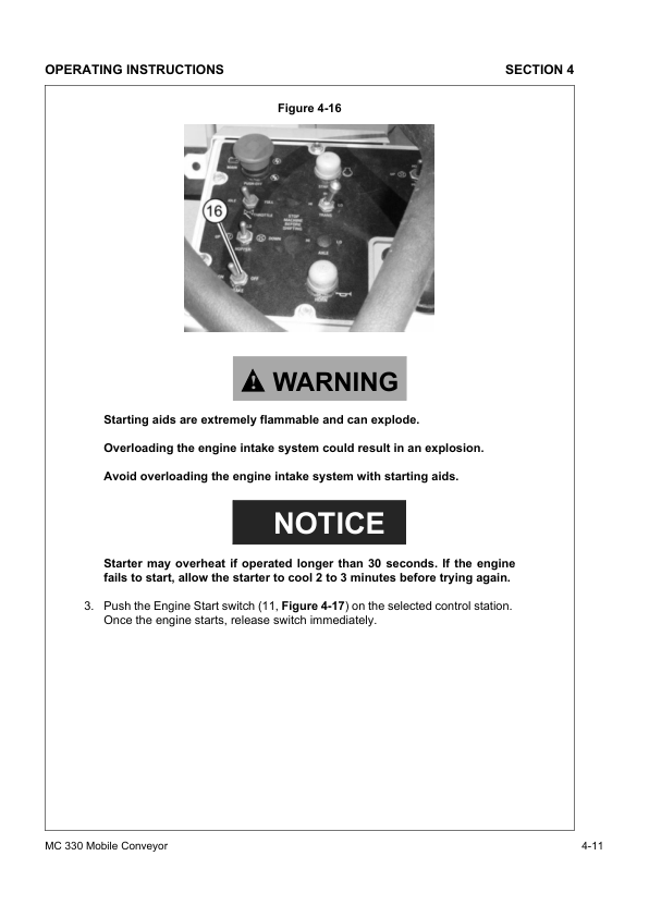 Volvo MC330 Mobile Conveyor Operators Manual SN 183686 and UP VOE21A1004811h - Image 17