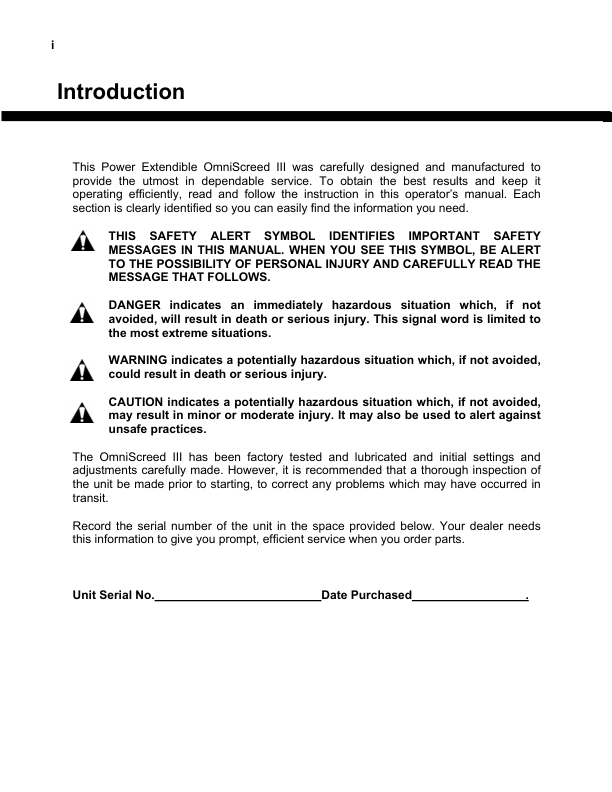 Volvo OMNI IIIA Screed Operators Manual - Image 4