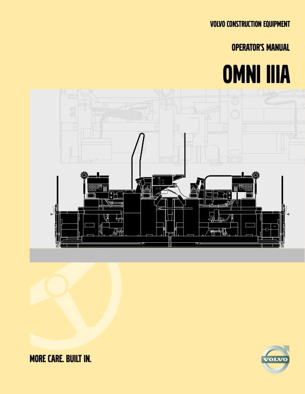Volvo OMNI IIIA Screed Operators Manual - Image 2