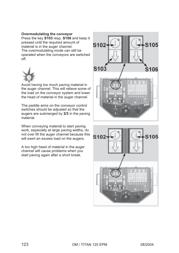 Volvo Titan 125 EPM Tracked Paver Operators Manual SN 16112-17654 - Image 10