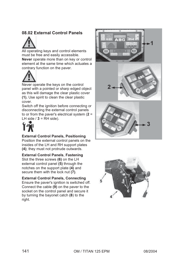 Volvo Titan 125 EPM Tracked Paver Operators Manual SN 16112-17654 - Image 11
