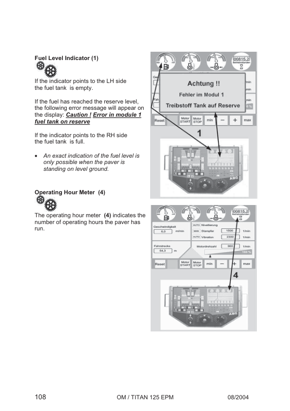 Volvo Titan 125 EPM Tracked Paver Operators Manual SN 16112-17654 - Image 9