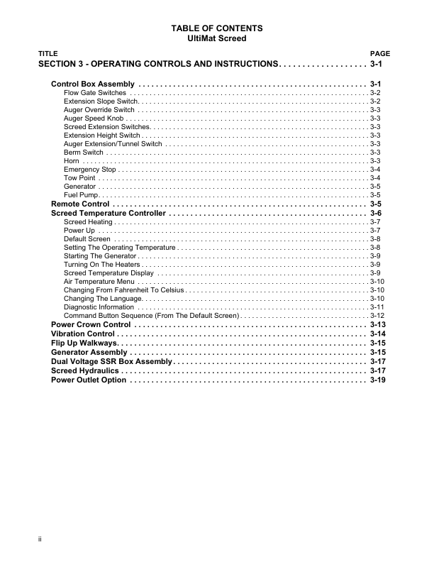 Volvo Ultimat Screed Operators Manual - Image 5
