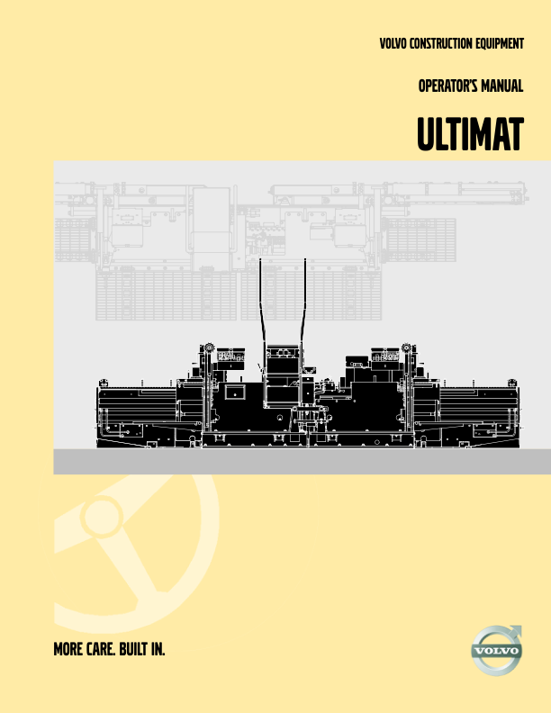 Volvo Ultimat Screed Operators Manual - Image 2