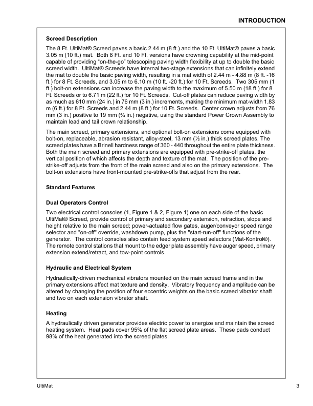 Volvo Ultimat Screed Operators Manual - Image 9
