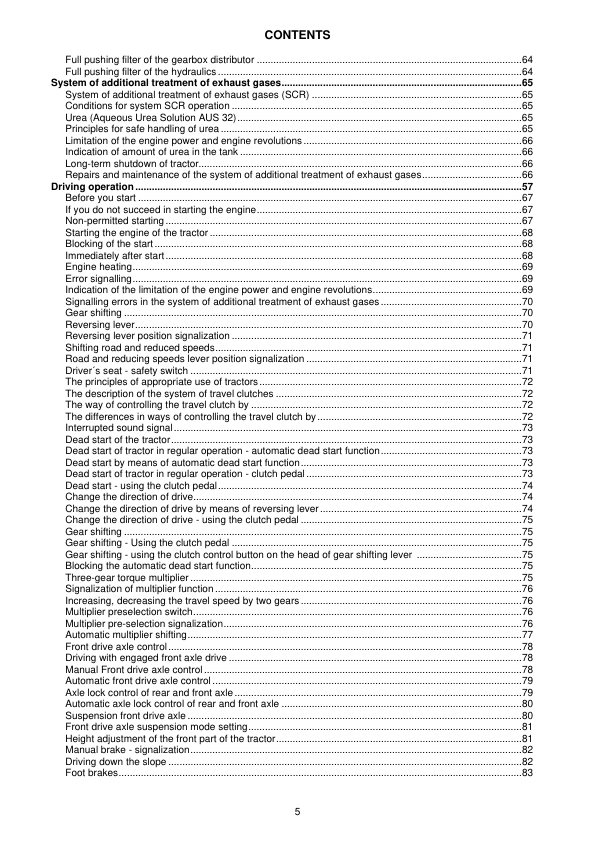 Zetor Crystal Tractor Operators Manual 01-2015 - Image 8