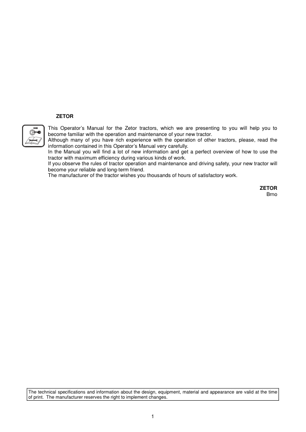 Zetor Crystal Tractor Operators Manual 01-2015 - Image 5