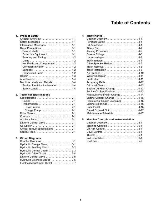 asv RT-135 Max Compact Track Loader Service Manual - Image 3
