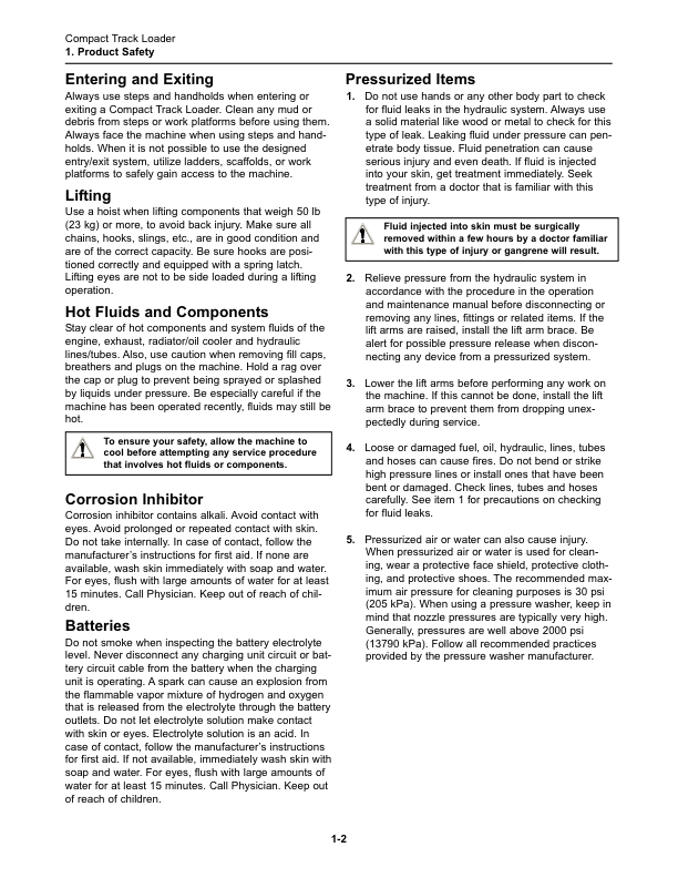 asv RT-135 Max Compact Track Loader Service Manual - Image 8
