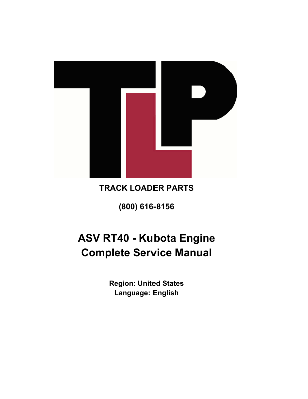 asv RT-40 Compact Track Loader Service Manual - Image 2