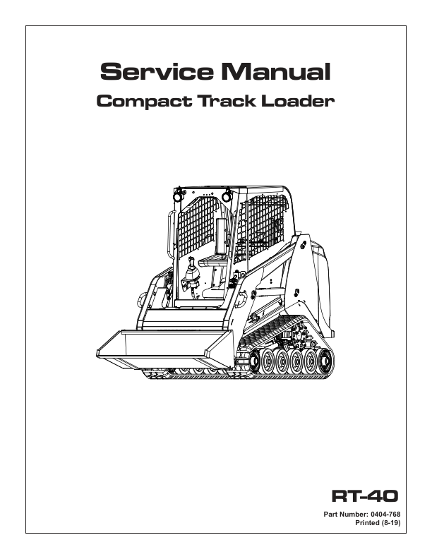 asv RT-40 Compact Track Loader Service Manual - Image 3