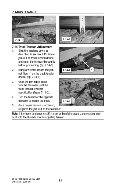 asv VT-70 High Out Rubber Truck Loader Operation and Maintenance Manual - Image 16