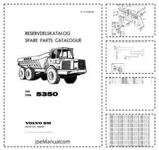 Volvo BM 5350 Articulated Dump Truck Parts Catalog 6316697232
