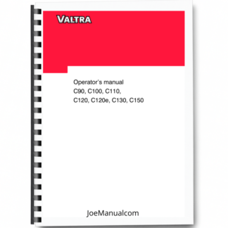 Valtra C90 C100 C110 C120 C130 C150 Tractor Operator Manual Printed Book