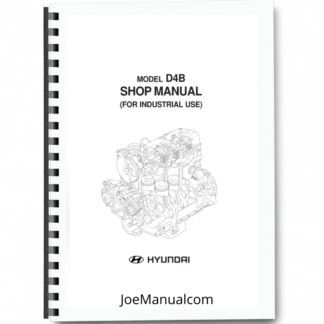 Hyundai D4B Industrial Engine Service Manual Printed Book