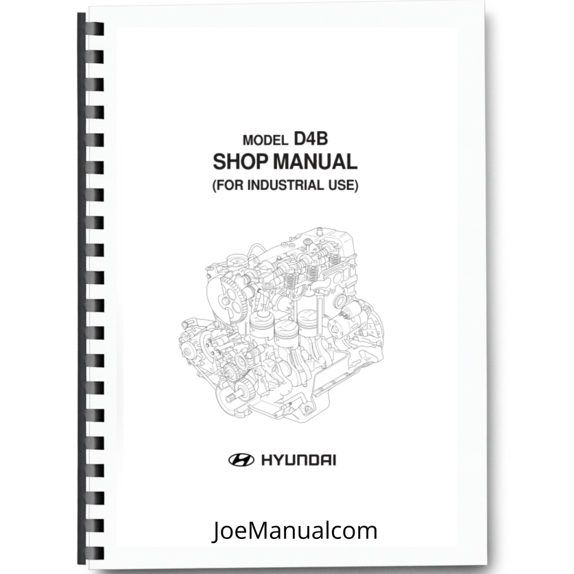 Hyundai D4B Industrial Engine Service Manual Printed Book